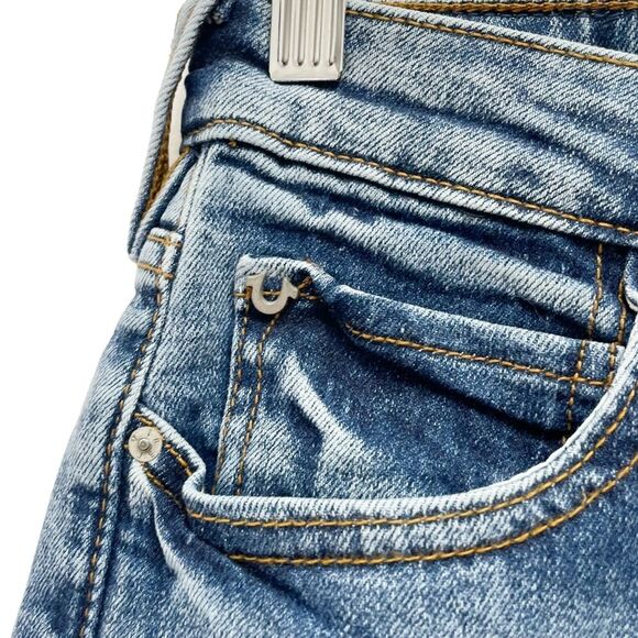 NWT True Religion Colette Slim Straight Jeans in Light Breaker Wash Size 30 | 10 - Picture 11 of 15